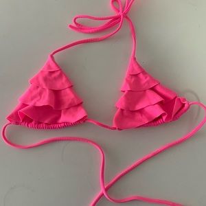 Victoria’s Secret Frill Bikini Top, size xs